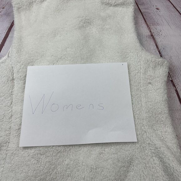 Patagonia Vest Womens XL White Los Gatos Fleece Pockets Sherpa High Pile 25216 - Picture 12 of 12